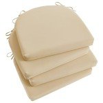 Beige Outdoor Chair Cushions Set of 4