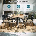 Beige Outdoor Chair Cushions Set of 4