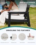 4-Piece Outdoor Sofa Set with Khaki Cushions