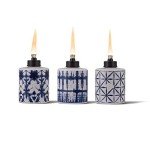 TIKI Glass Tie-Dye Outdoor Torches - Pack of 3