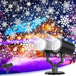 Outdoor LED Snowflake Christmas Projector Lights