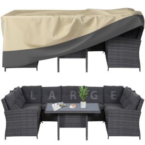 Heavy-Duty Waterproof Patio Furniture Covers 110"x84