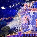 Outdoor LED Snowflake Christmas Projector Lights