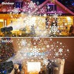 Outdoor LED Snowflake Christmas Projector Lights