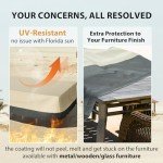 Heavy-Duty Waterproof Patio Furniture Covers 110"x84