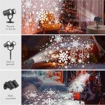 Outdoor LED Snowflake Christmas Projector Lights