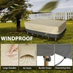 Heavy-Duty Waterproof Patio Furniture Covers 110"x84