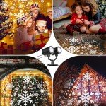 Outdoor LED Snowflake Christmas Projector Lights