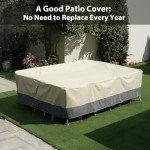 Heavy-Duty Waterproof Patio Furniture Covers 110"x84
