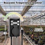 Portable Greenhouse Heater with Thermostat & Safety