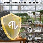 Portable Greenhouse Heater with Thermostat & Safety