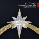 Lighted 2D Outdoor Nativity Scene with 115 LED Lights