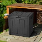 YITAHOME Waterproof 30 Gallon Outdoor Storage Box
