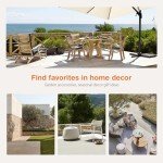 4-Piece Wicker Patio Furniture Set with Cushions