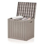 Homguava 35 Gallon Waterproof Outdoor Storage Box