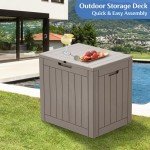 Homguava 35 Gallon Waterproof Outdoor Storage Box