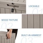 Homguava 35 Gallon Waterproof Outdoor Storage Box