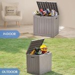 Homguava 35 Gallon Waterproof Outdoor Storage Box