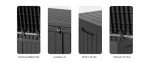 120 Gallon Waterproof Outdoor Storage Box - Black