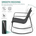 3-Piece Rocking Bistro Patio Furniture Set