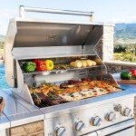Spire 5-Burner Propane Gas Stone Island Grill