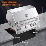 Hygrill 32-Inch Stainless Steel 4-Burner Grill
