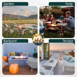 SUNLEI 45" Outdoor Gas Fire Pit Table