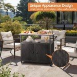 Grill Cart with Storage and Wheels for Outdoor Fun