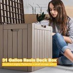 31 Gallon Waterproof Resin Patio Storage Box
