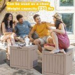31 Gallon Waterproof Resin Patio Storage Box