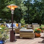Bronze Outdoor Patio Heater with Accessories, 41,000 BTU