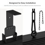 Electric Wall-Mounted Patio Heater with 9 Heat Levels