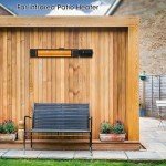 Electric Wall-Mounted Patio Heater with 9 Heat Levels
