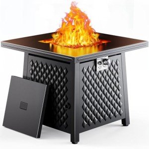 Ciays 28" Square Gas Fire Pit Table