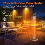 Sungdogin 37" Waterproof Infrared Patio Heater