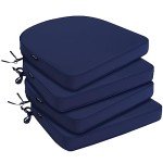 Waterproof 4-Piece Patio Chair Cushion Set