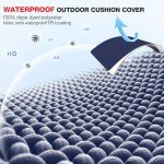 Waterproof 4-Piece Patio Chair Cushion Set