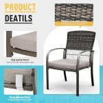 7-Piece Wicker Patio Dining Set for 6