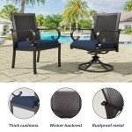 10-Piece Outdoor Dining Set with Wicker Chairs