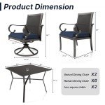 10-Piece Outdoor Dining Set with Wicker Chairs