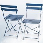 Kromax 3-Piece Blue Folding Bistro Set