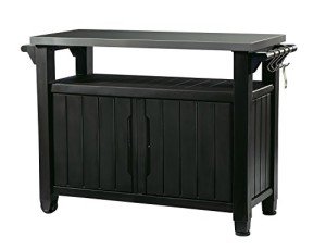Keter Unity XL Outdoor Table with Stainless Steel Top