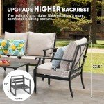 4-Piece Outdoor Patio Furniture Set - Beige