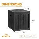 51 Gallon Waterproof Outdoor Storage Deck Box