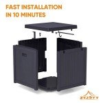 51 Gallon Waterproof Outdoor Storage Deck Box