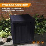 51 Gallon Waterproof Outdoor Storage Deck Box