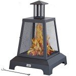27.5" Square Iron Outdoor Fire Pit
