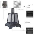 27.5" Square Iron Outdoor Fire Pit