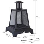 27.5" Square Iron Outdoor Fire Pit