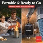 Houswise Smokeless 8-Inch Tabletop Fire Pit